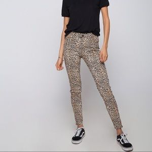 leopard jeans